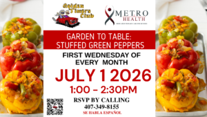 Free for Seniors Garden to Table: Stuffed Green peppers with Golden Timers